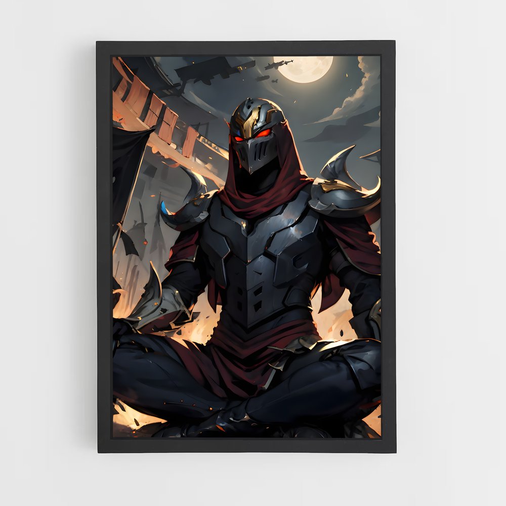 Poster Zed en Rouge – affiche League Of Legends (vue 2)